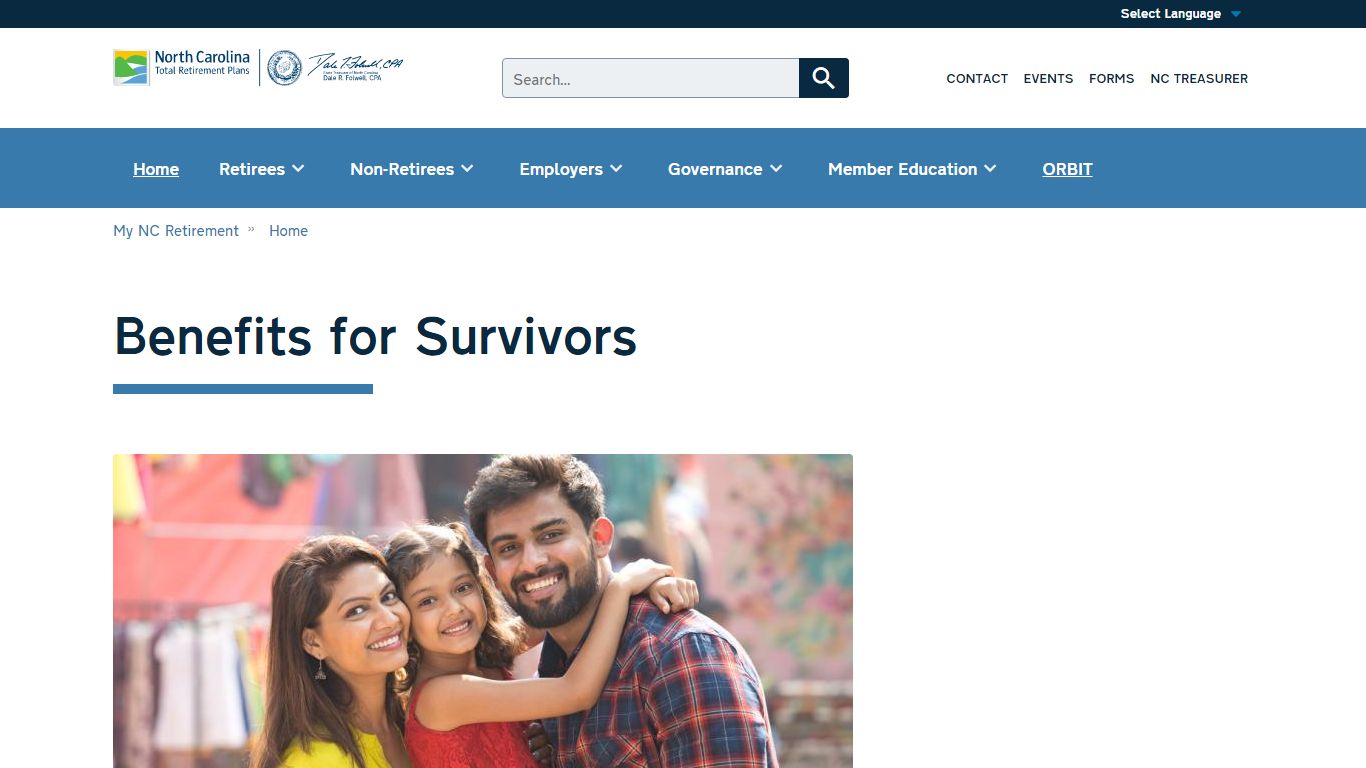 Benefits for Survivors | My NC Retirement